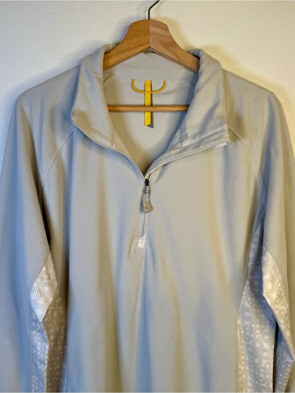 Lole Women’s Light Gray Quarter-Zip Pullover Top Size XL - Picture 3 of 16